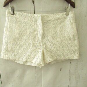 Joe Fresh Shorts 2 White Crochet Lace Flat Front Boho Festival